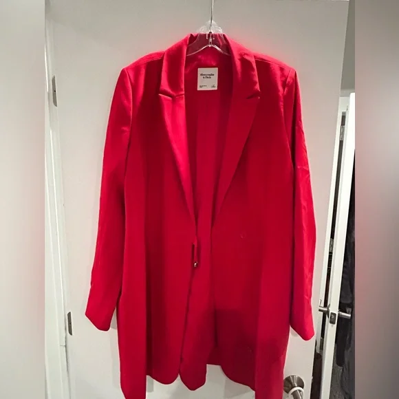 Red blazer dress - Picture 2 of 4